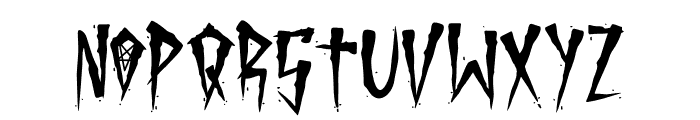 Brutal Brushstrokes Font UPPERCASE