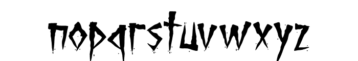 Brutal Brushstrokes Font LOWERCASE