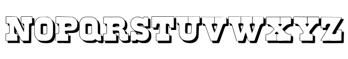 BruteAldineShadow Font UPPERCASE