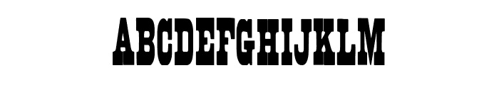 BruteAldineThin Font UPPERCASE