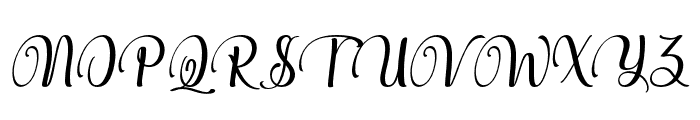 BryceMurphy-Regular Font UPPERCASE