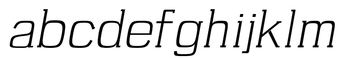 Brycen Light Italic Font LOWERCASE