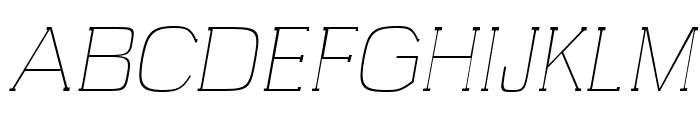 Brycen Thin Italic Font UPPERCASE