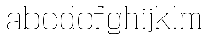 Brycen-Thin Font LOWERCASE