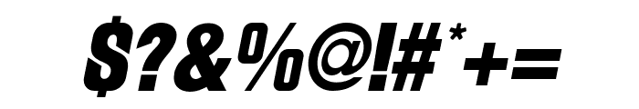 Bryson-Oblique Font OTHER CHARS