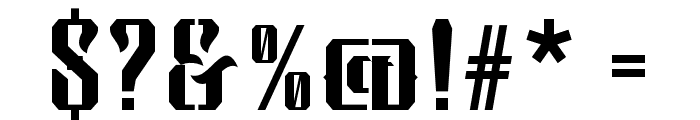BsakojaStencil-Regular Font OTHER CHARS