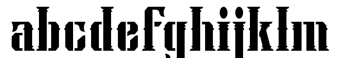 BsakojaStencil-Regular Font LOWERCASE