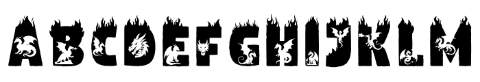 Btzdragonfire Font UPPERCASE