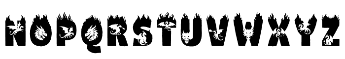 Btzdragonfire Font UPPERCASE