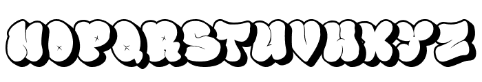 Bubble Block - Shadow Font LOWERCASE