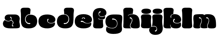 Bubble Brown Regular Font LOWERCASE