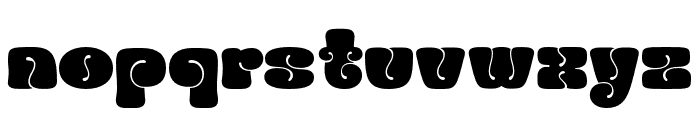 Bubble Brown Regular Font LOWERCASE