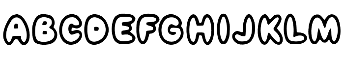 Bubble Cartoon Font UPPERCASE