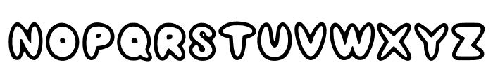 Bubble Cartoon Font UPPERCASE