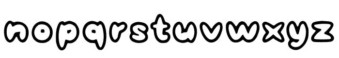 Bubble Cartoon Font LOWERCASE