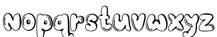 Bubble Chonky OutlineDecorative Font LOWERCASE