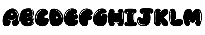Bubble Chonky Solid Decorative Font UPPERCASE