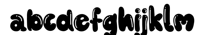 Bubble Chonky Solid Decorative Font LOWERCASE