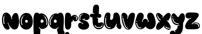 Bubble Chonky Solid Decorative Font LOWERCASE