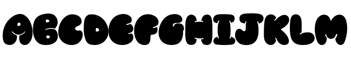 Bubble Chonky Solid Font UPPERCASE