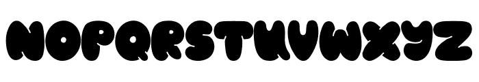 Bubble Chonky Solid Font UPPERCASE