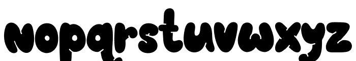 Bubble Chonky Solid Font LOWERCASE