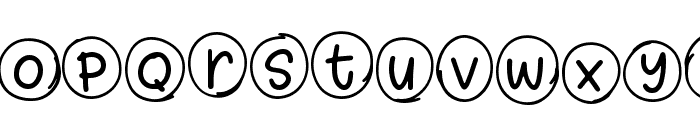 Bubble Dance Monogram Font LOWERCASE