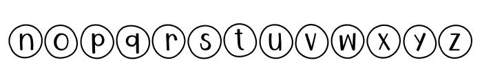 Bubble Dot Font LOWERCASE