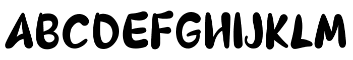 Bubble Flow Regular Font UPPERCASE