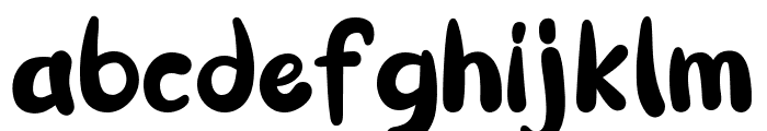 Bubble Flow Regular Font LOWERCASE