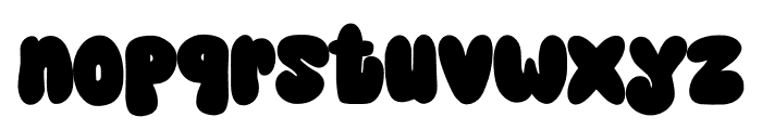 Bubble Gamol Font LOWERCASE