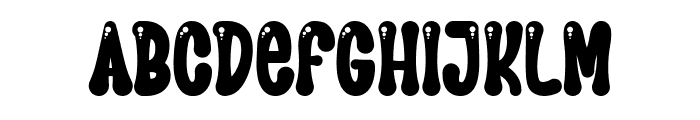 Bubble Groovie Font UPPERCASE