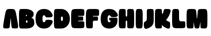 Bubble Gummy Regular Font UPPERCASE