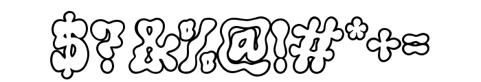 Bubble Krabby-Outline Font OTHER CHARS