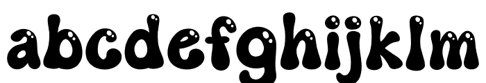 Bubble Retro Font LOWERCASE