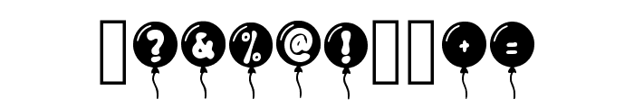 Bubble Round Regular Font OTHER CHARS