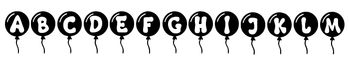 Bubble Round Regular Font UPPERCASE