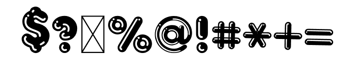 Bubble Round Font OTHER CHARS