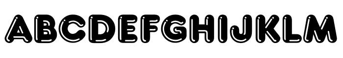 Bubble Round Font UPPERCASE