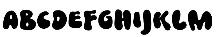 Bubble Stone Font UPPERCASE