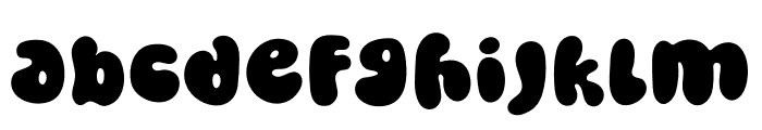 Bubble Stone Font LOWERCASE