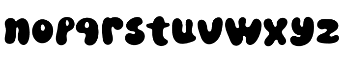 Bubble Stone Font LOWERCASE