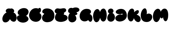 Bubble Street Fill Font LOWERCASE