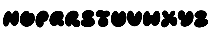 Bubble Street Fill Font LOWERCASE