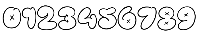 Bubble Street Outline Font OTHER CHARS