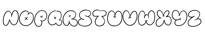 Bubble Street Outline Font LOWERCASE