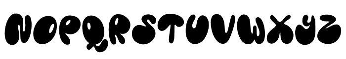 Bubble Unique Font UPPERCASE