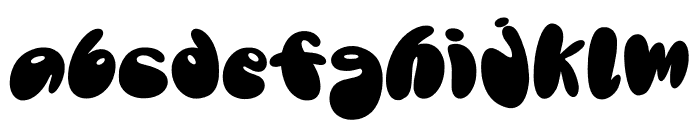 Bubble Unique Font LOWERCASE