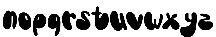 Bubble Unique Font LOWERCASE