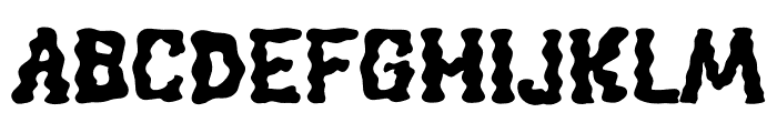 Bubble Zombie Font UPPERCASE